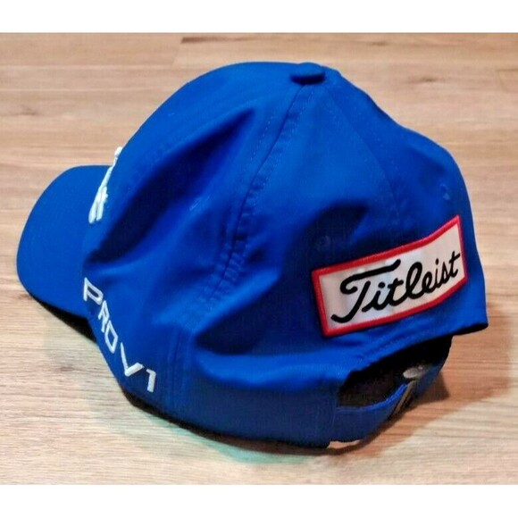 FootJoy Titleist Pro V1 Hat One Size Unisex Blue Strapback Cap Adjustable Golf * - Picture 4 of 16